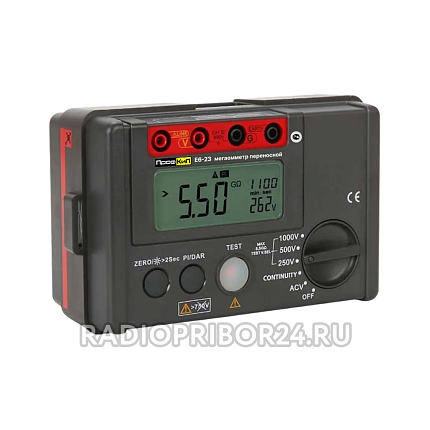 Фото – ПрофКиП Е6-23 мегаомметр цифровой (500В ... 2500В)