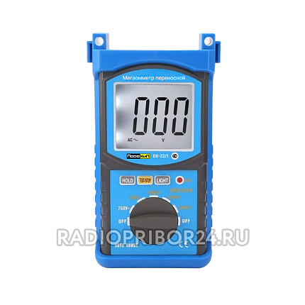 Фото – ПрофКиП Е6-22/1 мегаомметр цифровой (250В ... 2500В)