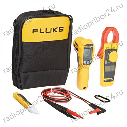 Фото – Fluke 62MAX+/323/1AC комплект инфракрасного термометра, токоизмерительных клещей и детектор напряжения переменного тока